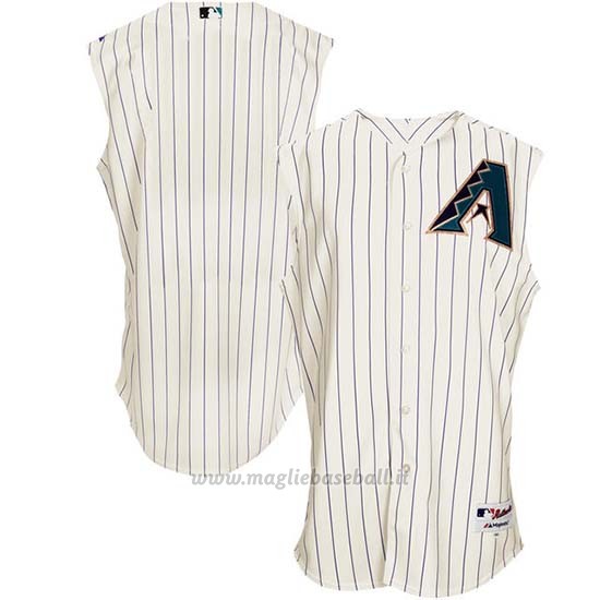 Maglia Baseball Uomo Arizona Diamondbacks Bianco Turn Back The Clock Cream